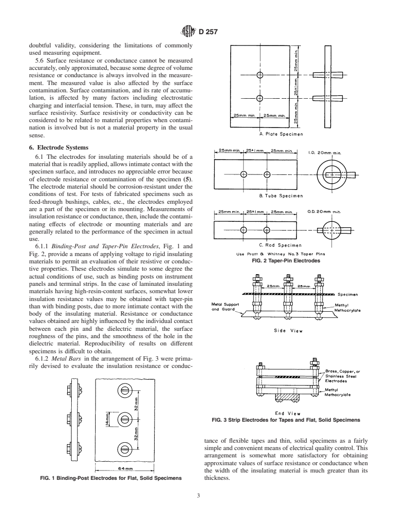 ASTM D257-99 - Standard Test Methods for DC Resistance or Conductance of Insulating Materials