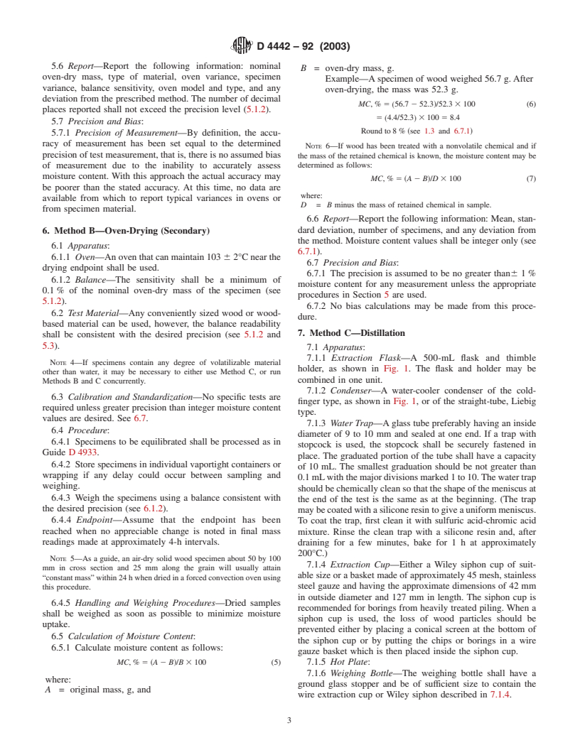 ASTM D4442-92(2003) - Standard Test Methods for Direct Moisture Content Measurement of Wood and Wood-Base Materials