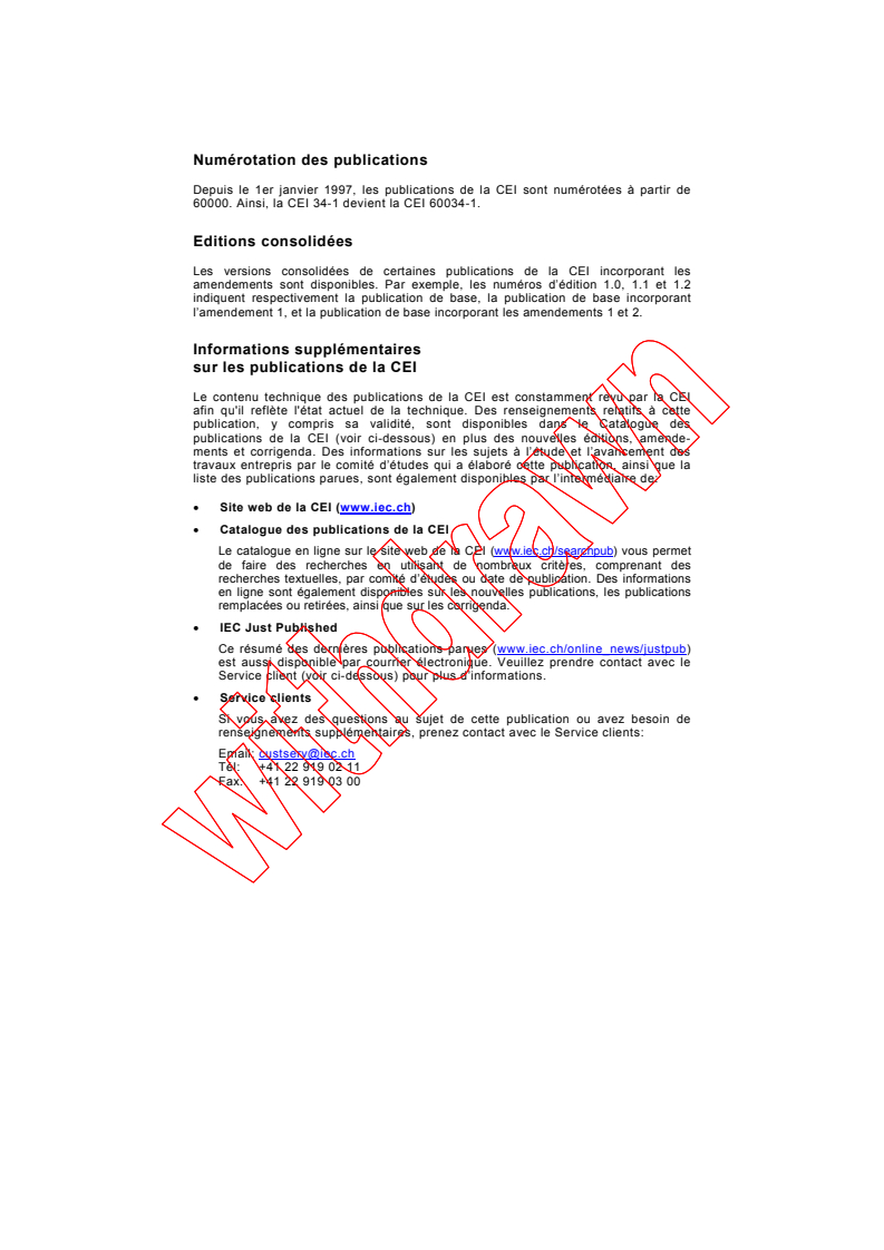 IEC 60034-1:1996 IEC 60034-1:1996+AMD1:1997+AMD2:1999 CSV - Machines électriques tournantes - Partie 1: Caractéristiques assignées et caractéristiques de fonctionnement
Released:8/31/1999 - Page 2 preview