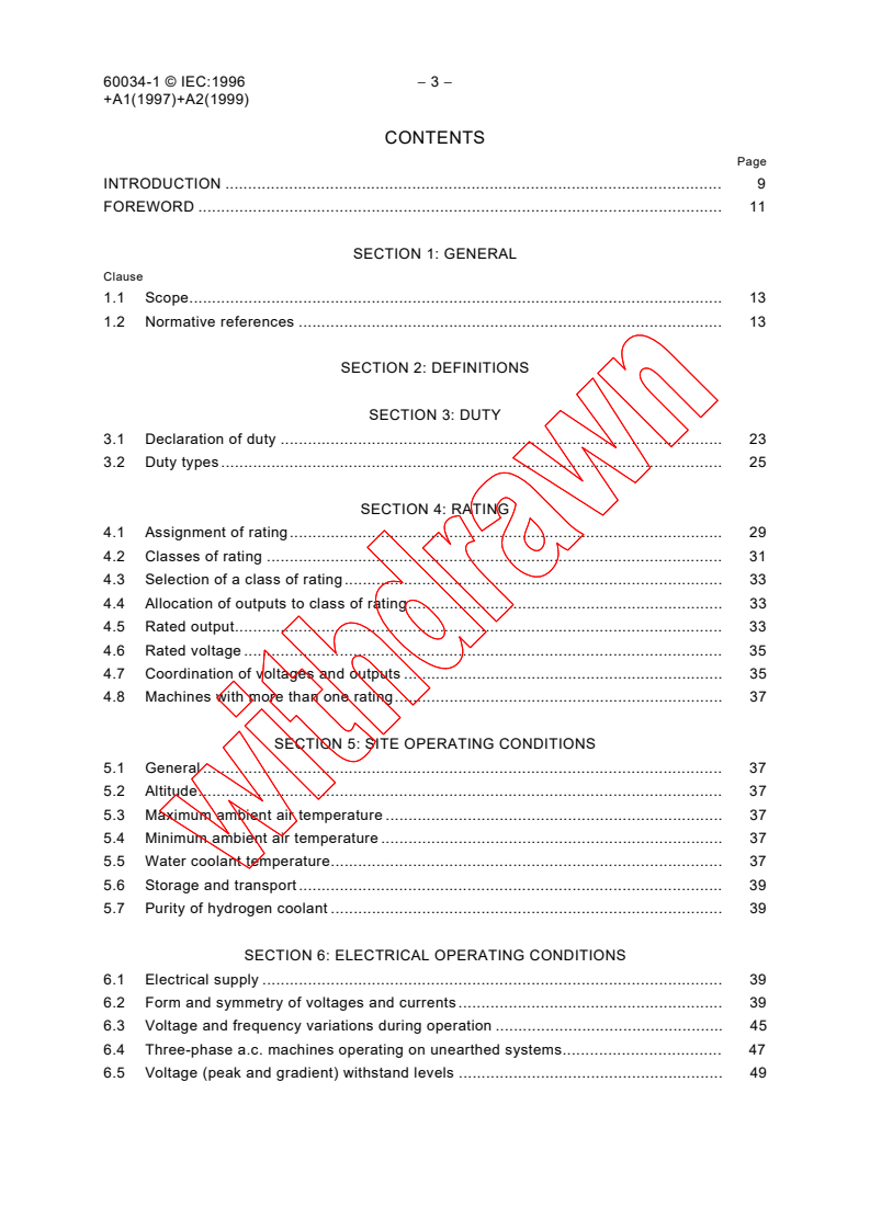 IEC 60034-1:1996 IEC 60034-1:1996+AMD1:1997+AMD2:1999 CSV - Rotating electrical machines - Part 1: Rating and performance
Released:8/31/1999 - Page 4 preview