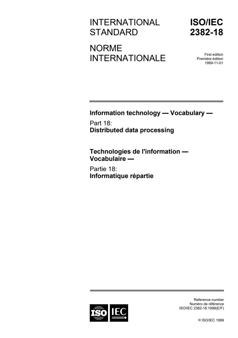 ISO/IEC 2382-18:1999