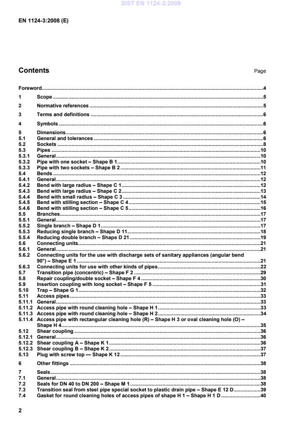 EN 1124-3:2008 EN 1124-3:2009 - Page 4 preview