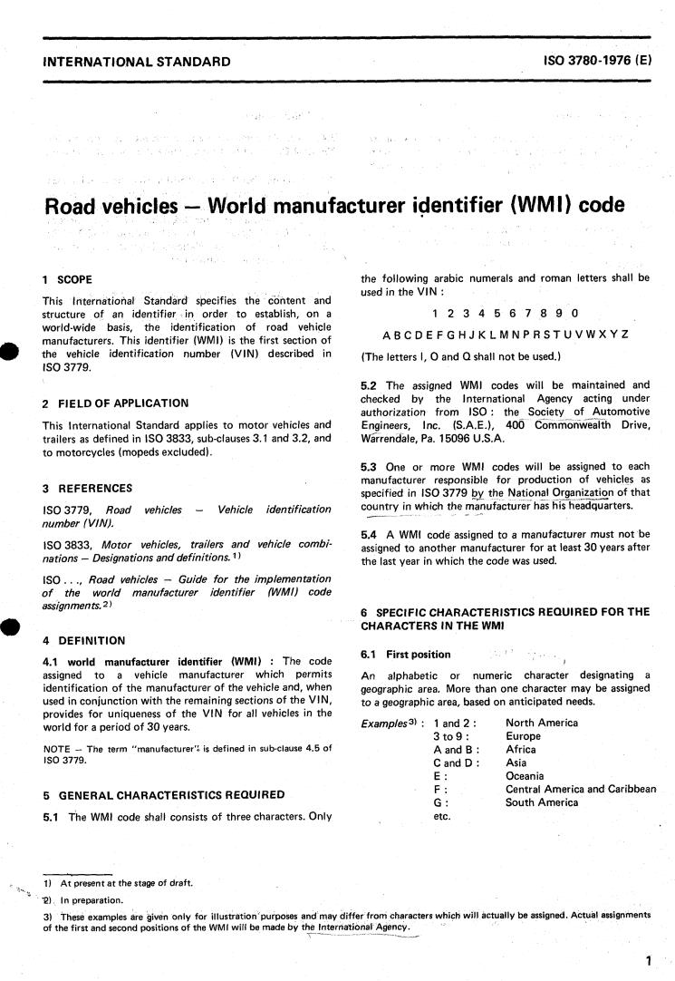 ISO 3780:1976 - Title missing - Legacy paper document
Released:1/1/1976