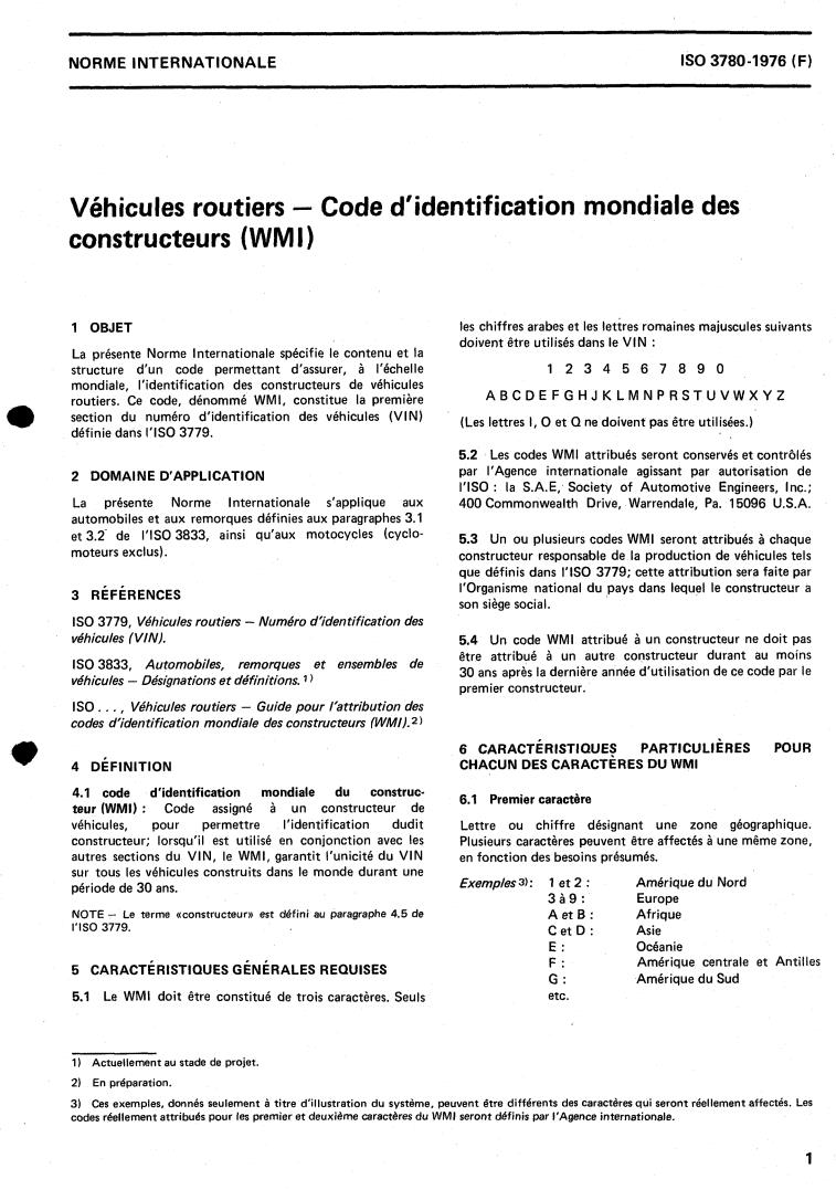 ISO 3780:1976 - Title missing - Legacy paper document
Released:1/1/1976