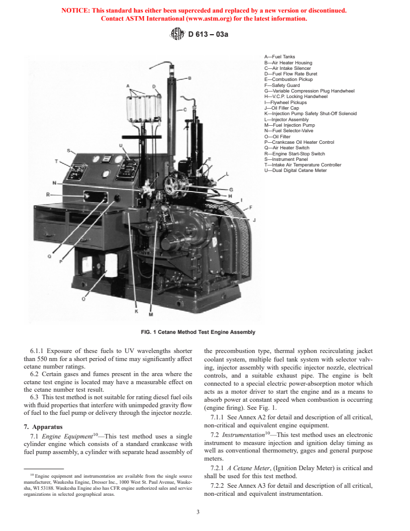 ASTM D613-03a - Standard Test Method for Cetane Number of Diesel Fuel Oil