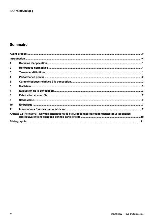 ISO 7439:2002 ISO 7439:2002 - Dispositifs intra-utérins contenant du cuivre -- Exigences, essais - Page 4 preview
