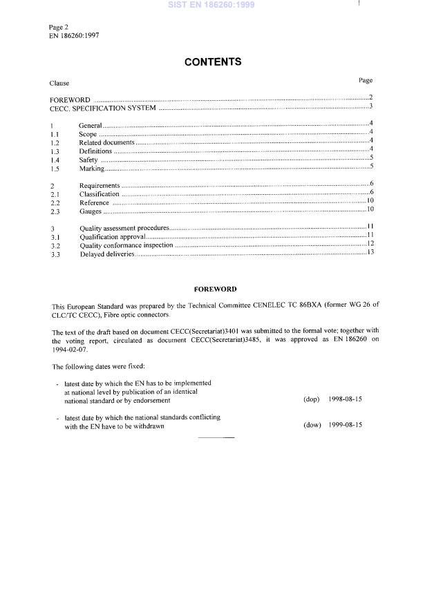 EN 186260:1997 EN 186260:1999 - Page 4 preview