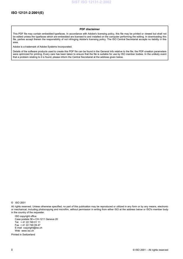 ISO 12131-2:2001 ISO 12131-2:2002 - Page 4 preview