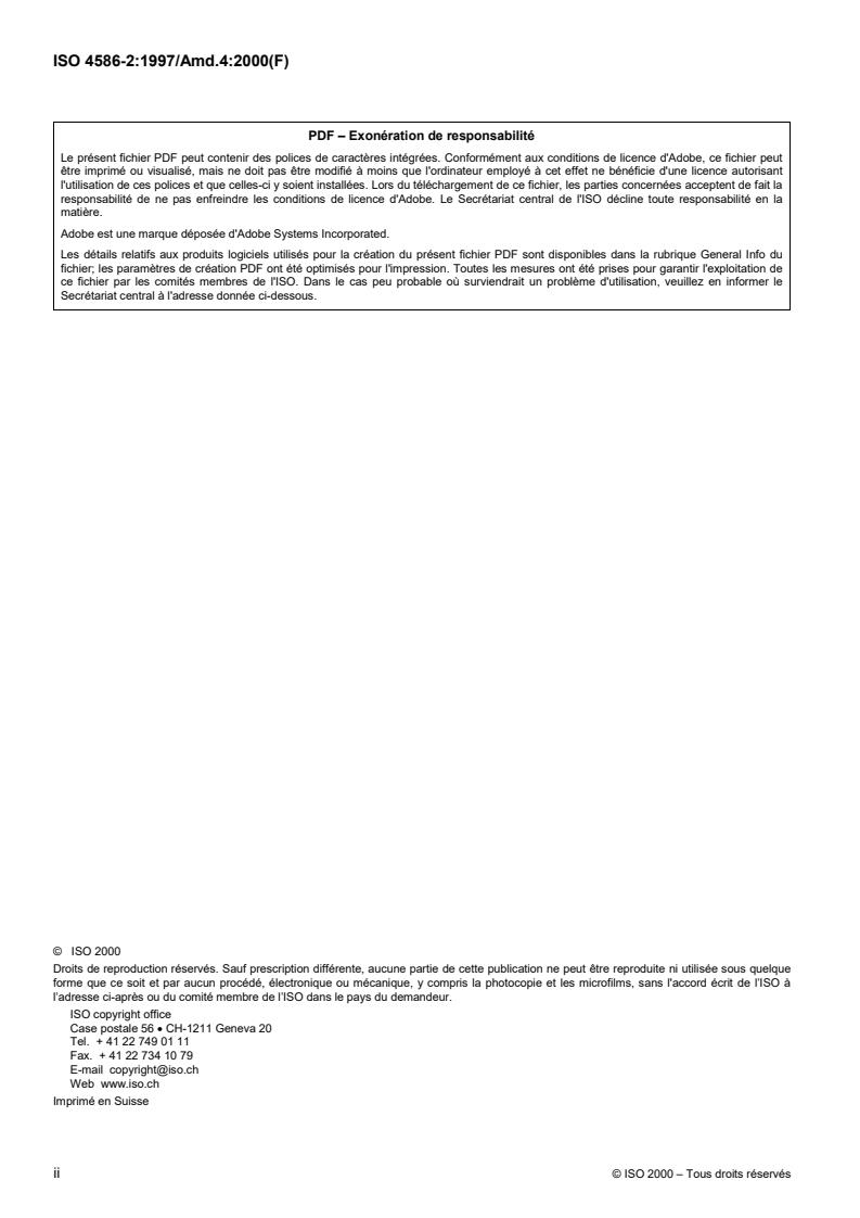 ISO 4586-2:1997/Amd 4:2000 ISO 4586-2:1997/Amd 4:2000 - High-pressure decorative laminates — Sheets made from thermosetting resins — Part 2: Determination of properties — Amendment 4: Resistance to surface wear
Released:3/30/2000 - Page 2 preview