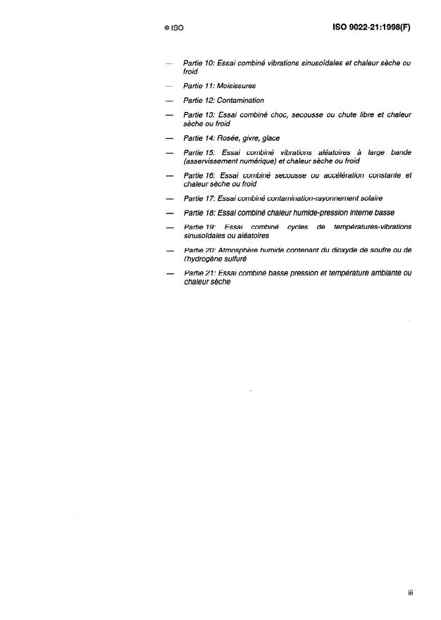 ISO 9022-21:1998 - Optique et instruments d'optique -- Méthodes d'essais d'environnement
