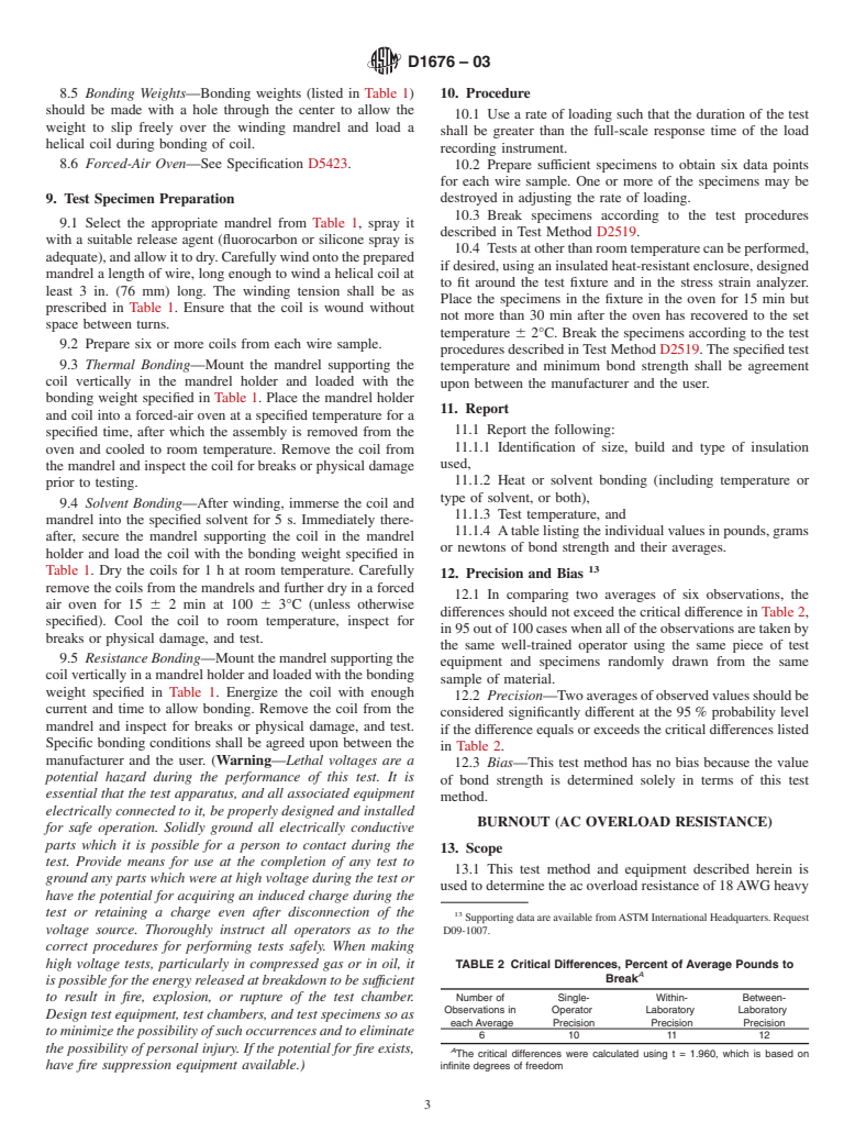 ASTM D1676-03 - Standard Test Methods for Film-Insulated Magnet Wire