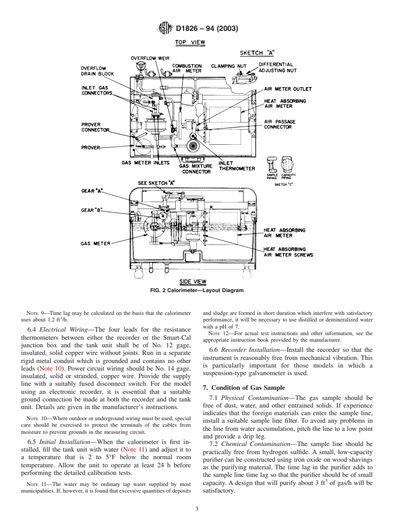 ASTM D1826-94(2003) - Standard Test Method for Calorific (Heating) Value of Gases in Natural Gas Range by Continuous Recording Calorimeter