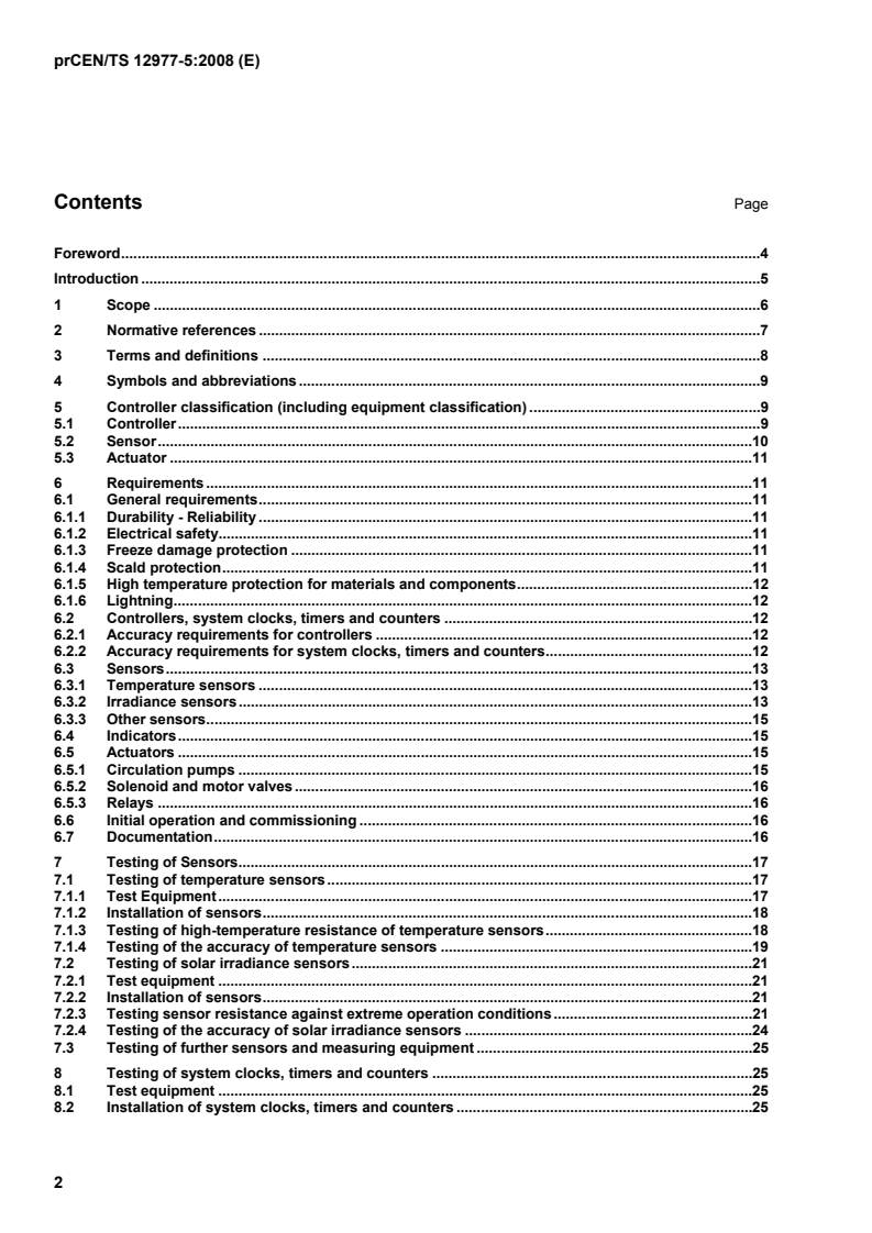 CEN/TS 12977-5:2010 kTS prCEN/TS 12977-5:2008 - Page 4 preview