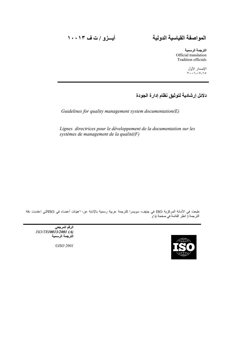 ISO/TR 10013:2001