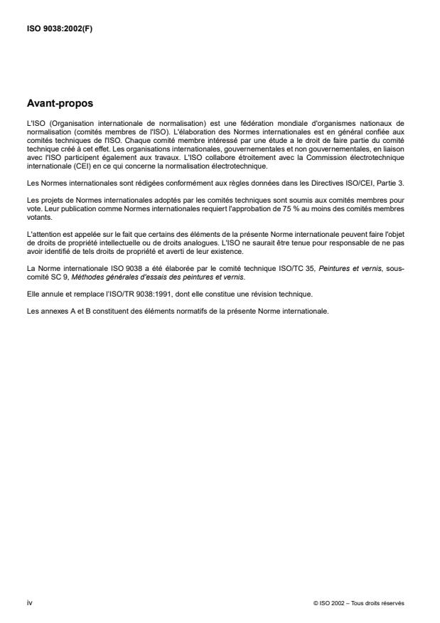 ISO 9038:2002 ISO 9038:2002 - Essai de combustion entretenue de liquides - Page 4 preview