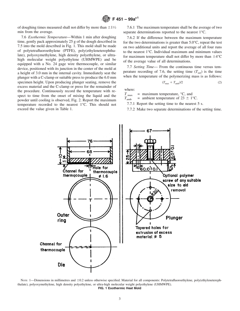 ASTM F451-99ae1 - Standard Specification for Acrylic Bone Cement