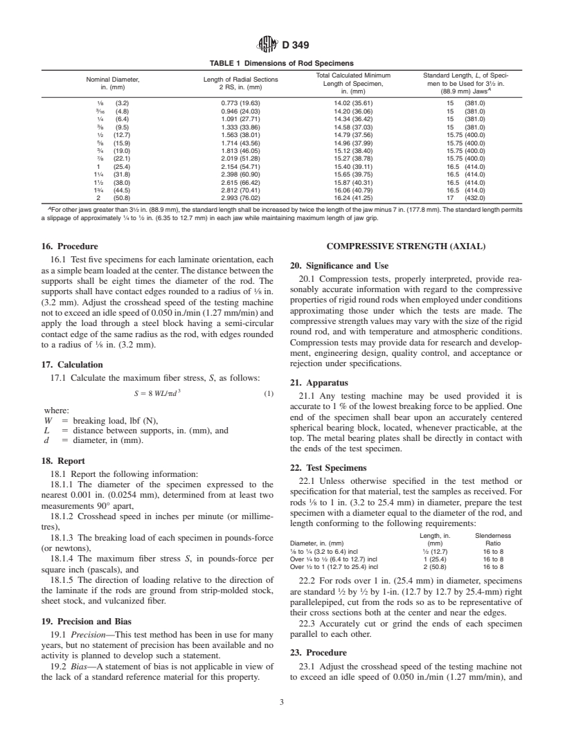 ASTM D349-99 - Standard Test Methods for Laminated Round Rods Used for Electrical Insulation