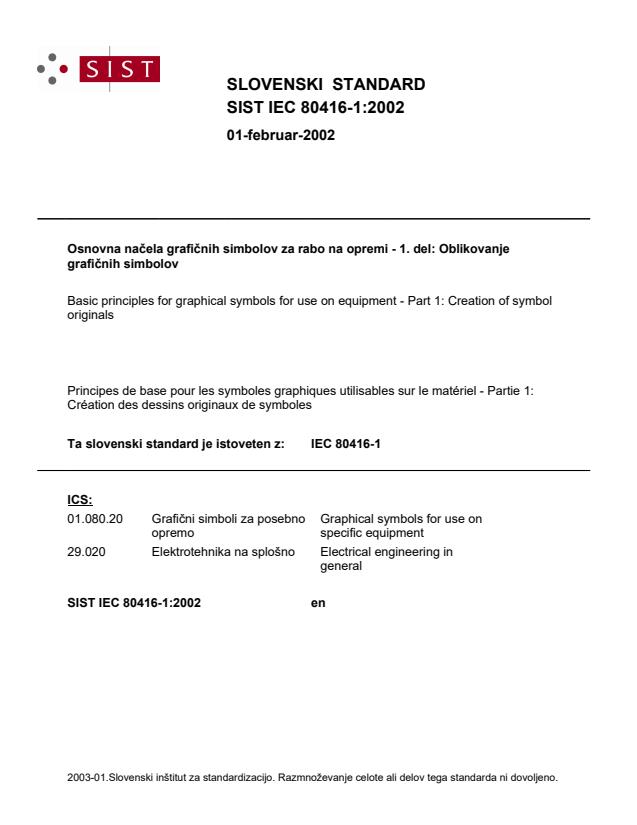 IEC 80416-1:2002