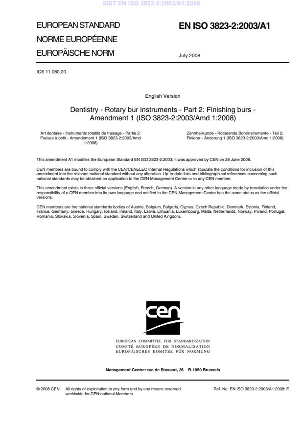 EN ISO 3823-2:2003/A1:2008