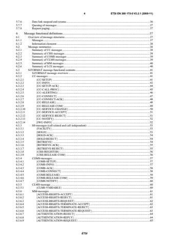 SIST EN 300 175-5 V2.2.1:2009 ETSI EN 300 175-5 V2.2.1 (2008-11) - Digital Enhanced Cordless Telecommunications (DECT); Common Interface (CI); Part 5: Network (NWK) layer - Page 4 preview