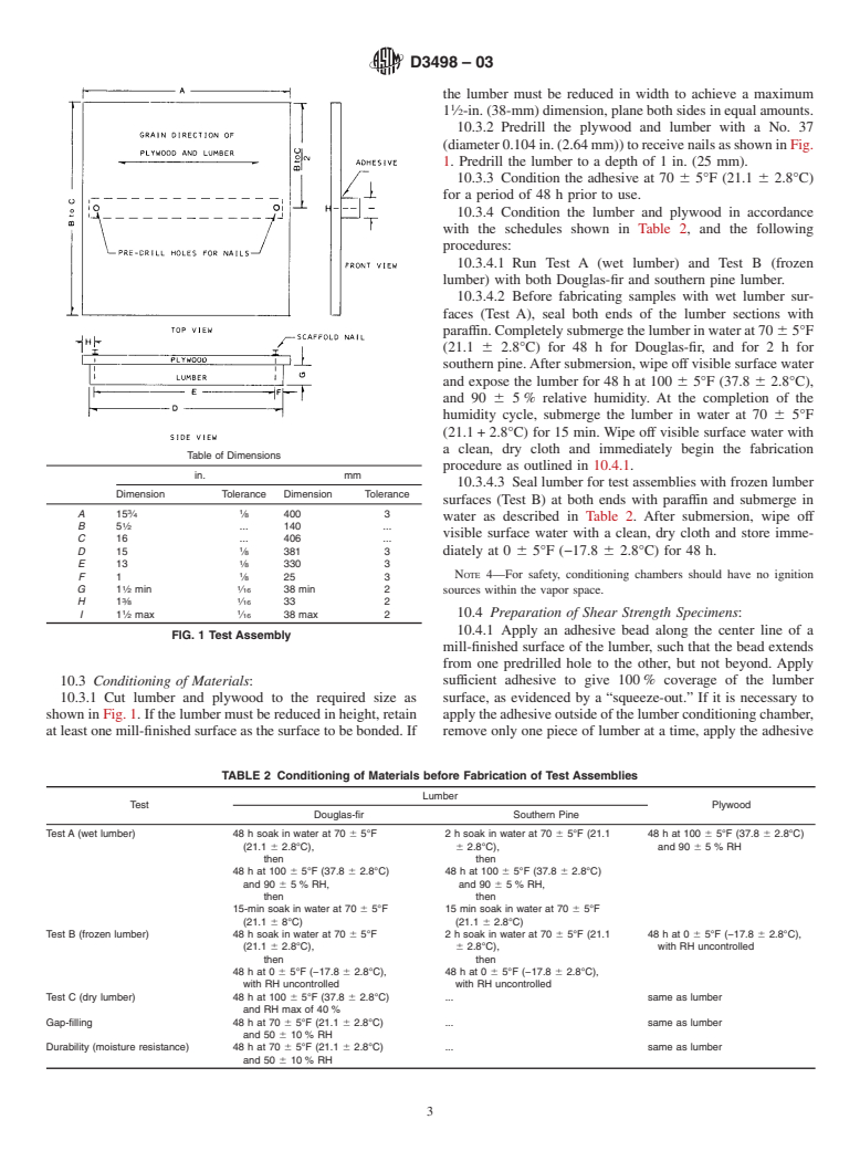 ASTM D3498-03 - Standard Specification for Adhesives for Field-Gluing Plywood to Lumber Framing for Floor Systems