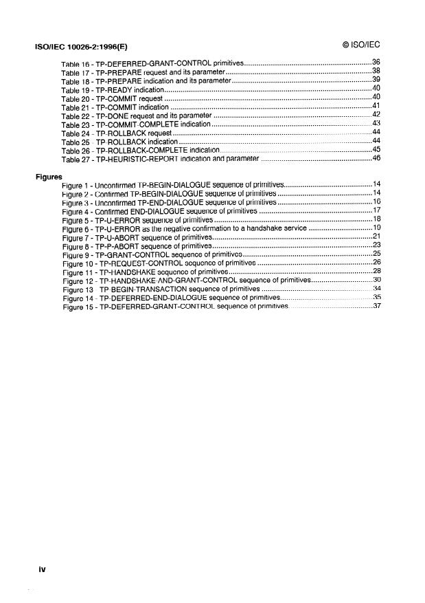 ISO/IEC 10026-2:1996 ISO/IEC 10026-2:1996 - Information technology -- Open Systems Interconnection -- Distributed Transaction Processing - Page 4 preview