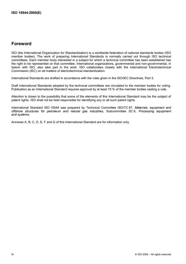 ISO 15544:2000 ISO 15544:2000 - Petroleum and natural gas industries -- Offshore production installations -- Requirements and guidelines for emergency response - Page 4 preview