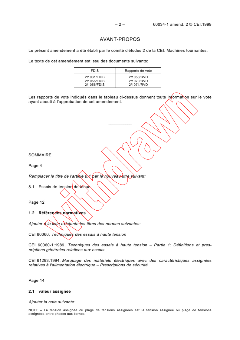 IEC 60034-1:1996/AMD2:1999 IEC 60034-1:1996/AMD2:1999 - Amendment 2 - Rotating electrical machines - Part 1: Rating and performance
Released:5/31/1999
Isbn:2831848083 - Page 2 preview