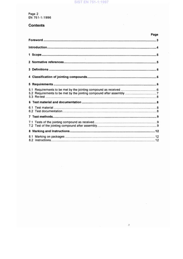 EN 751-1:1996 EN 751-1:1997 - Page 4 preview