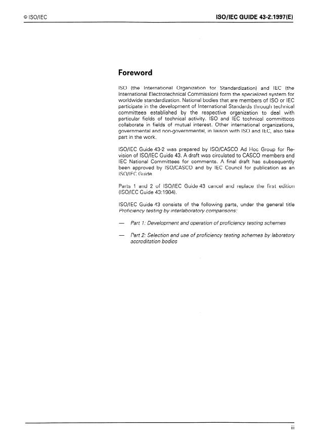 ISO/IEC Guide 43-2:1997 - Proficiency testing by interlaboratory comparisons