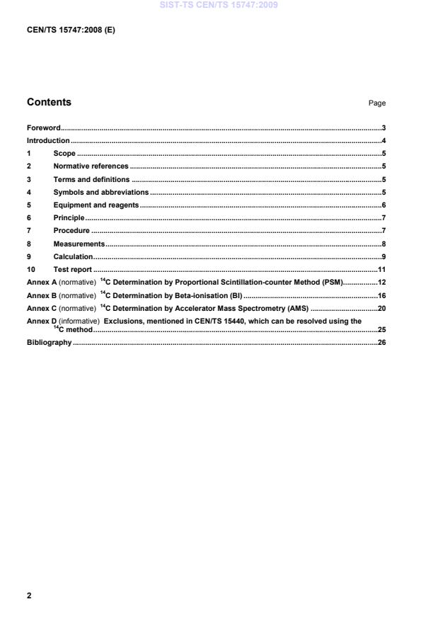 CEN/TS 15747:2008 TS CEN/TS 15747:2009 - Page 4 preview