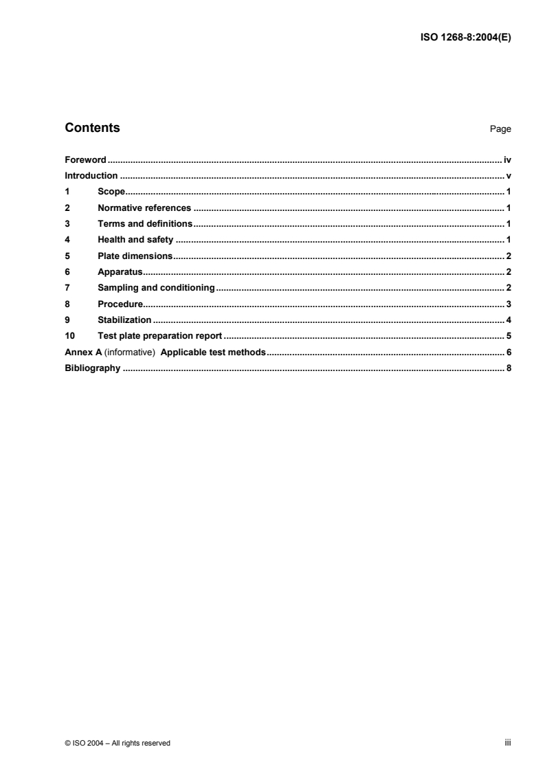 ISO 1268-8:2004 - Fibre-reinforced plastics — Methods of producing test plates — Part 8: Compression moulding of SMC and BMC
Released:5/21/2004