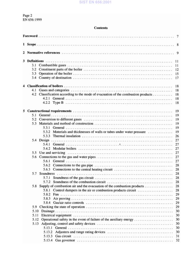 EN 656:1999 EN 656:2001 - Page 4 preview