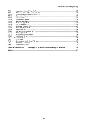 SIST ES 283 034 V2.2.0:2009 ETSI ES 283 034 V2.2.0 (2008-07) - Telecommunications and Internet converged Services and Protocols for Advanced Networking (TISPAN); Network Attachment Sub-System (NASS); e4 interface based on the DIAMETER protocol - Page 4 preview