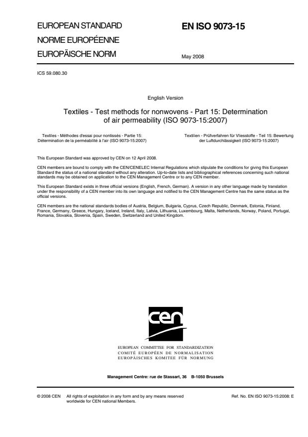 EN ISO 9073-15:2008