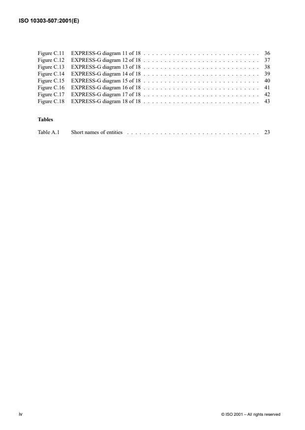 ISO 10303-507:2001 ISO 10303-507:2001 - Industrial automation systems and integration -- Product data representation and exchange - Page 4 preview