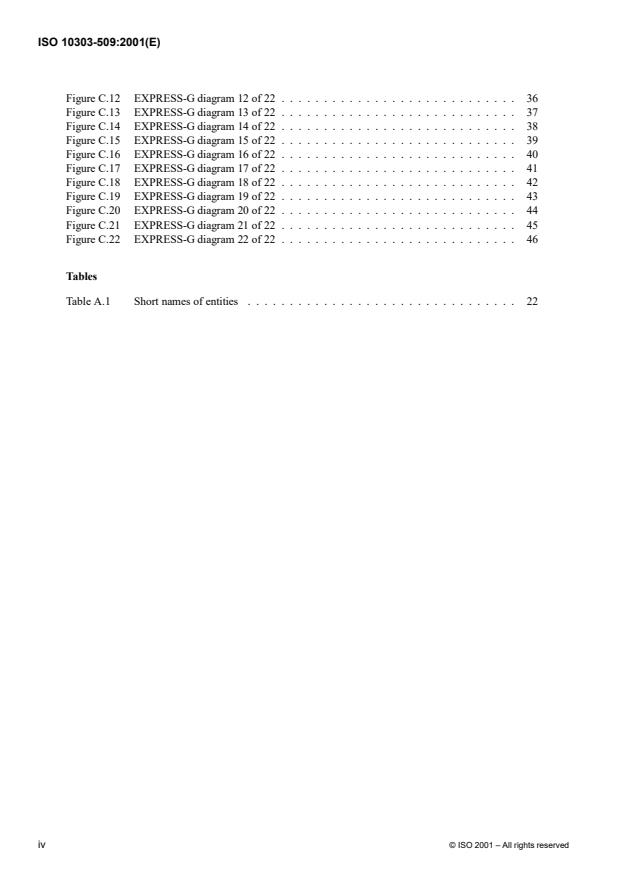 ISO 10303-509:2001 ISO 10303-509:2001 - Industrial automation systems and integration -- Product data representation and exchange - Page 4 preview
