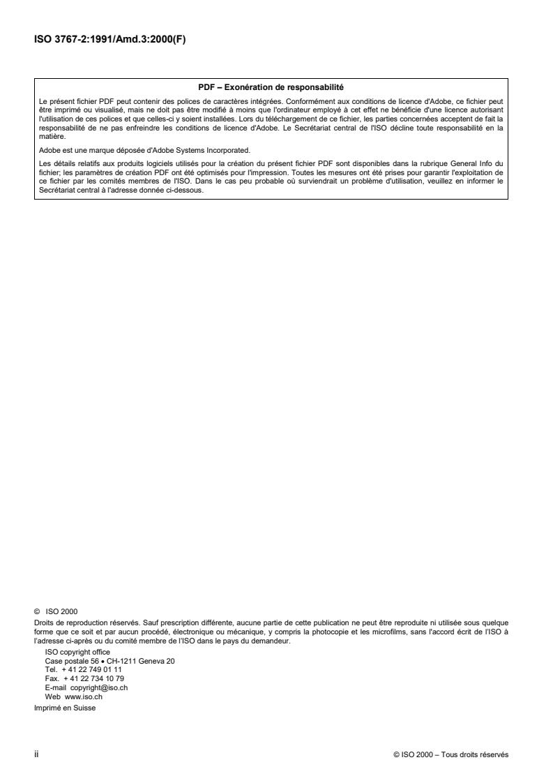 ISO 3767-2:1991/Amd 3:2000 ISO 3767-2:1991/Amd 3:2000 - Tractors, machinery for agriculture and forestry, powered lawn and garden equipment — Symbols for operator controls and other displays — Part 2: Symbols for agricultural tractors and machinery — Amendment 3
Released:3/23/2000 - Page 2 preview