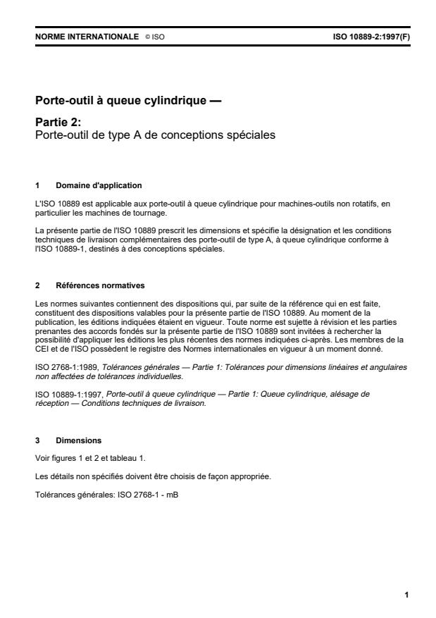 ISO 10889-2:1997 - Porte-outil a queue cylindrique