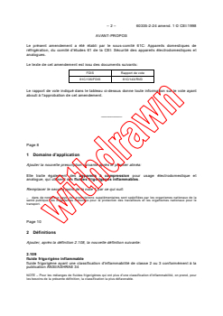 IEC 60335-2-24:1997/AMD1:1998 - Amendment 1 - Safety of household and similar electrical appliances - Part 2: Particular requirements for refrigerating appliances and ice-makers
Released:8/25/1998
Isbn:2831844827 - Page 2 preview