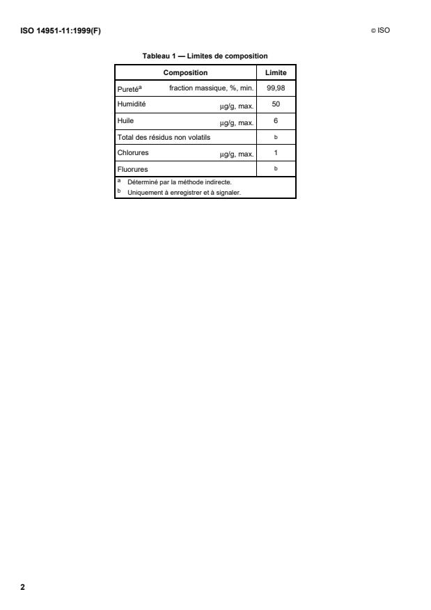 ISO 14951-11:1999 ISO 14951-11:1999 - Systemes spatiaux -- Caractéristiques des fluides - Page 4 preview