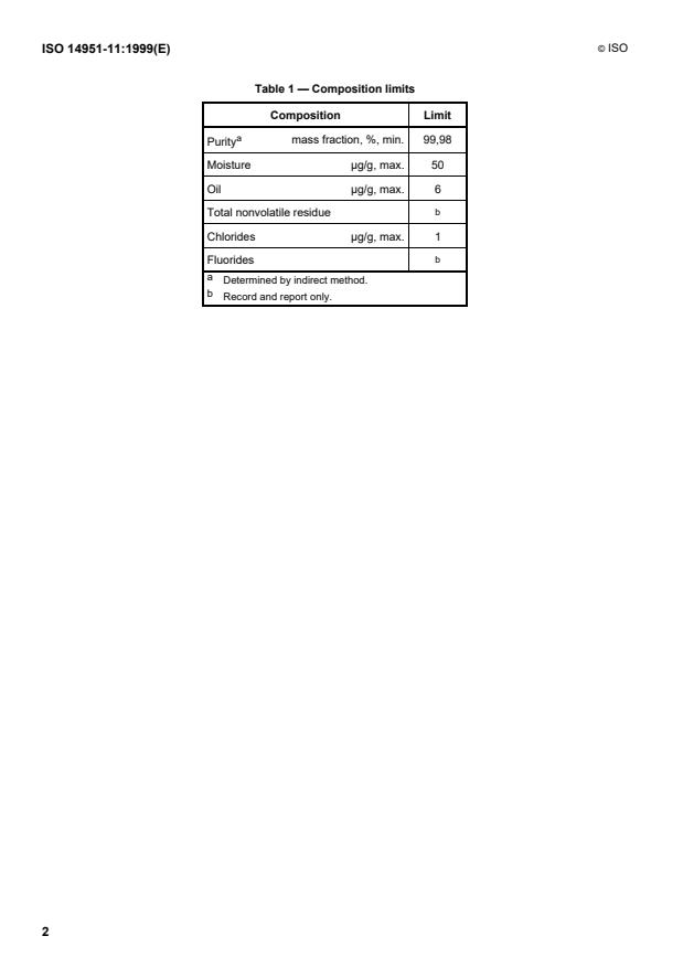 ISO 14951-11:1999 ISO 14951-11:1999 - Space systems -- Fluid characteristics - Page 4 preview