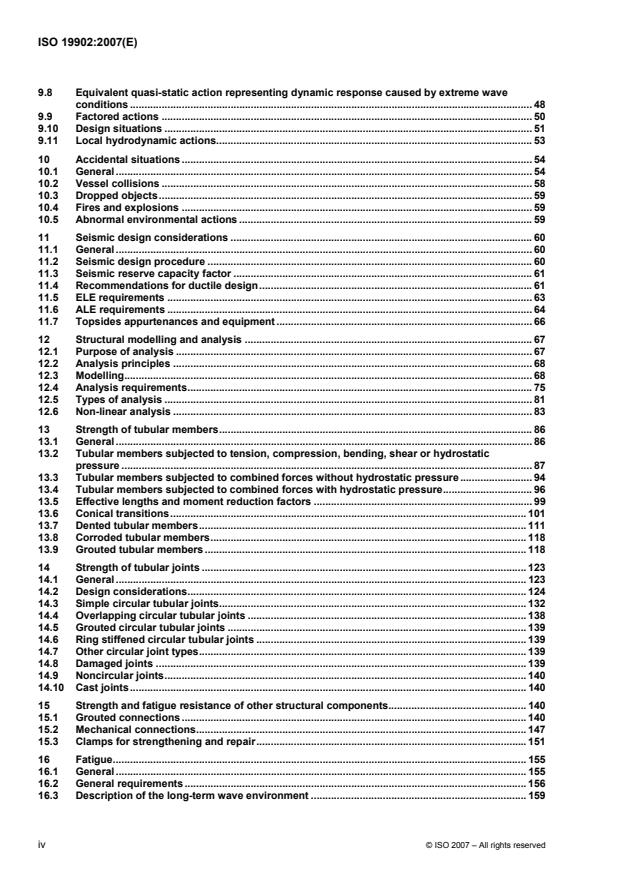 ISO 19902:2007 ISO 19902:2007 - Petroleum and natural gas industries -- Fixed steel offshore structures - Page 4 preview
