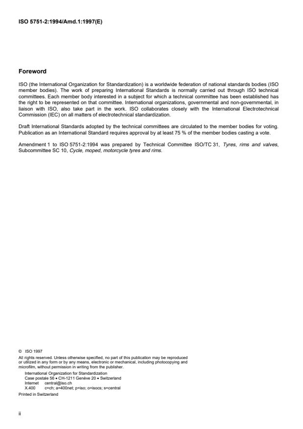 ISO 5751-2:1994/Amd 1:1997 ISO 5751-2:1994/Amd 1:1997 - Page 2 preview
