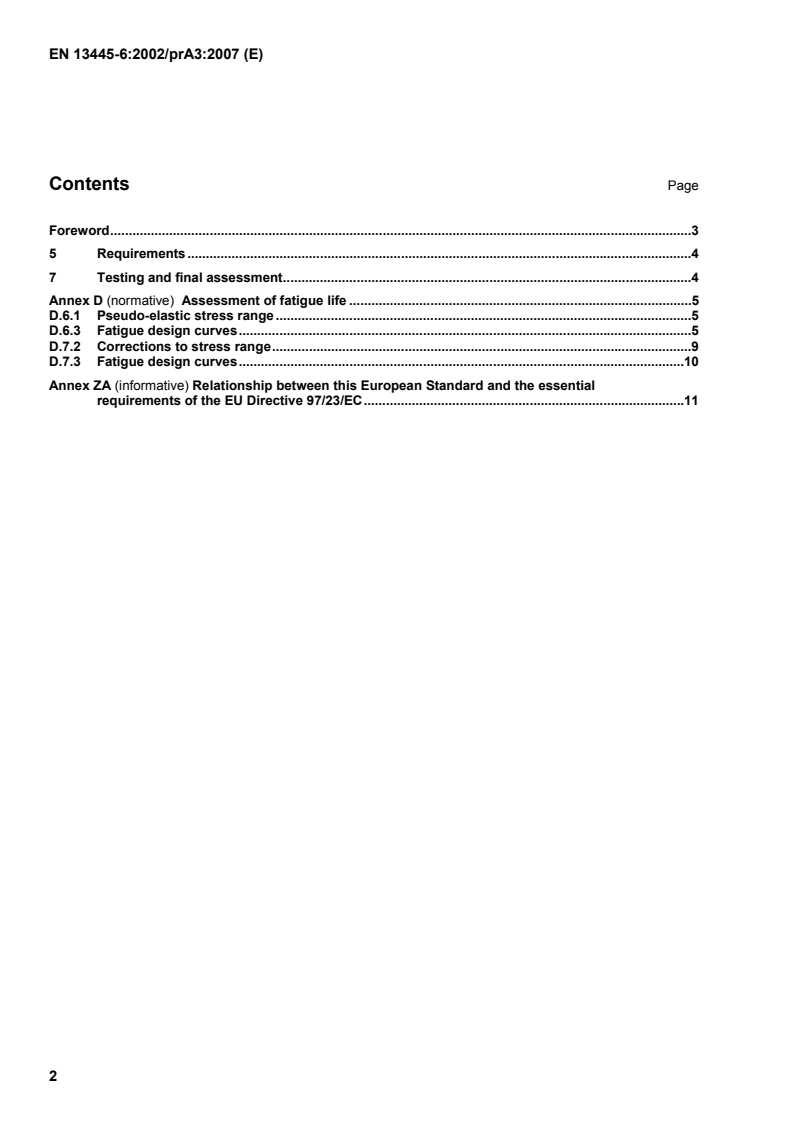 EN 13445-6:2002/A3:2008 EN 13445-6:2002/oprA3:2007 - Page 4 preview