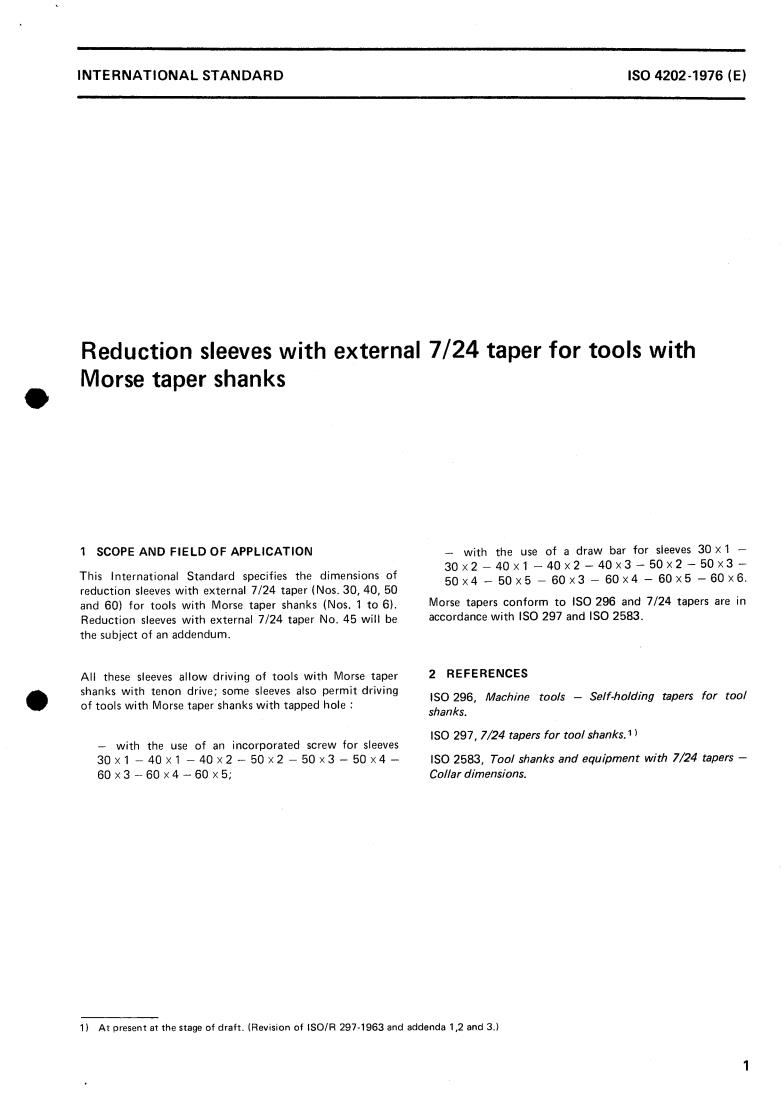 ISO 4202:1976 - Title missing - Legacy paper document
Released:1/1/1976