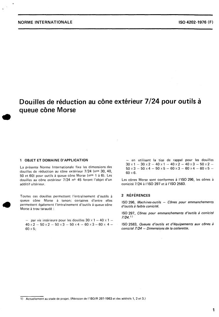 ISO 4202:1976 - Title missing - Legacy paper document
Released:1/1/1976