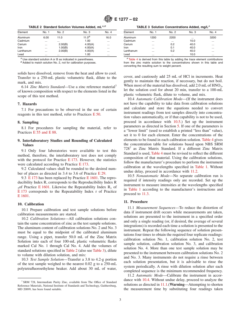 ASTM E1277-02 - Standard Test Method for Chemical Analysis of Zinc-5% Aluminum-Mischmetal Alloys by ICP Emission Spectrometry