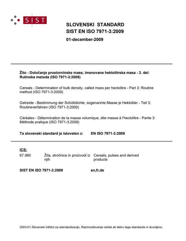 EN ISO 7971-3:2009