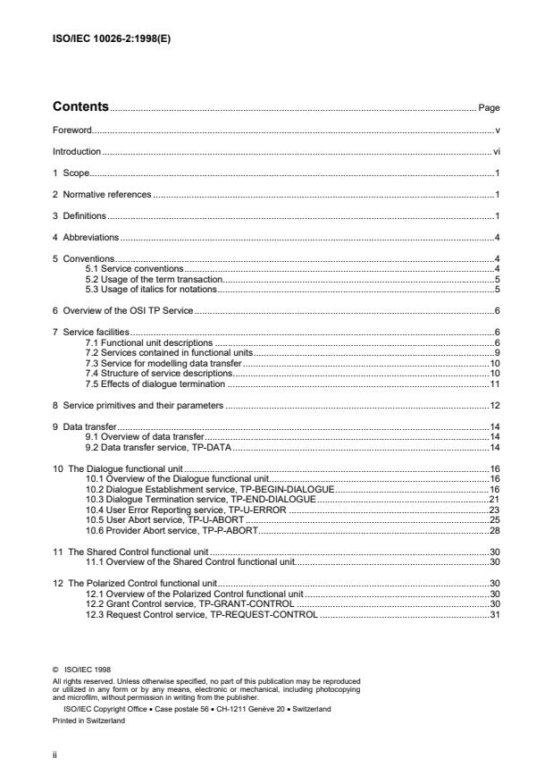 ISO/IEC 10026-2:1998 ISO/IEC 10026-2:1998 - Information technology -- Open Systems Interconnection -- Distributed Transaction Processing - Page 2 preview